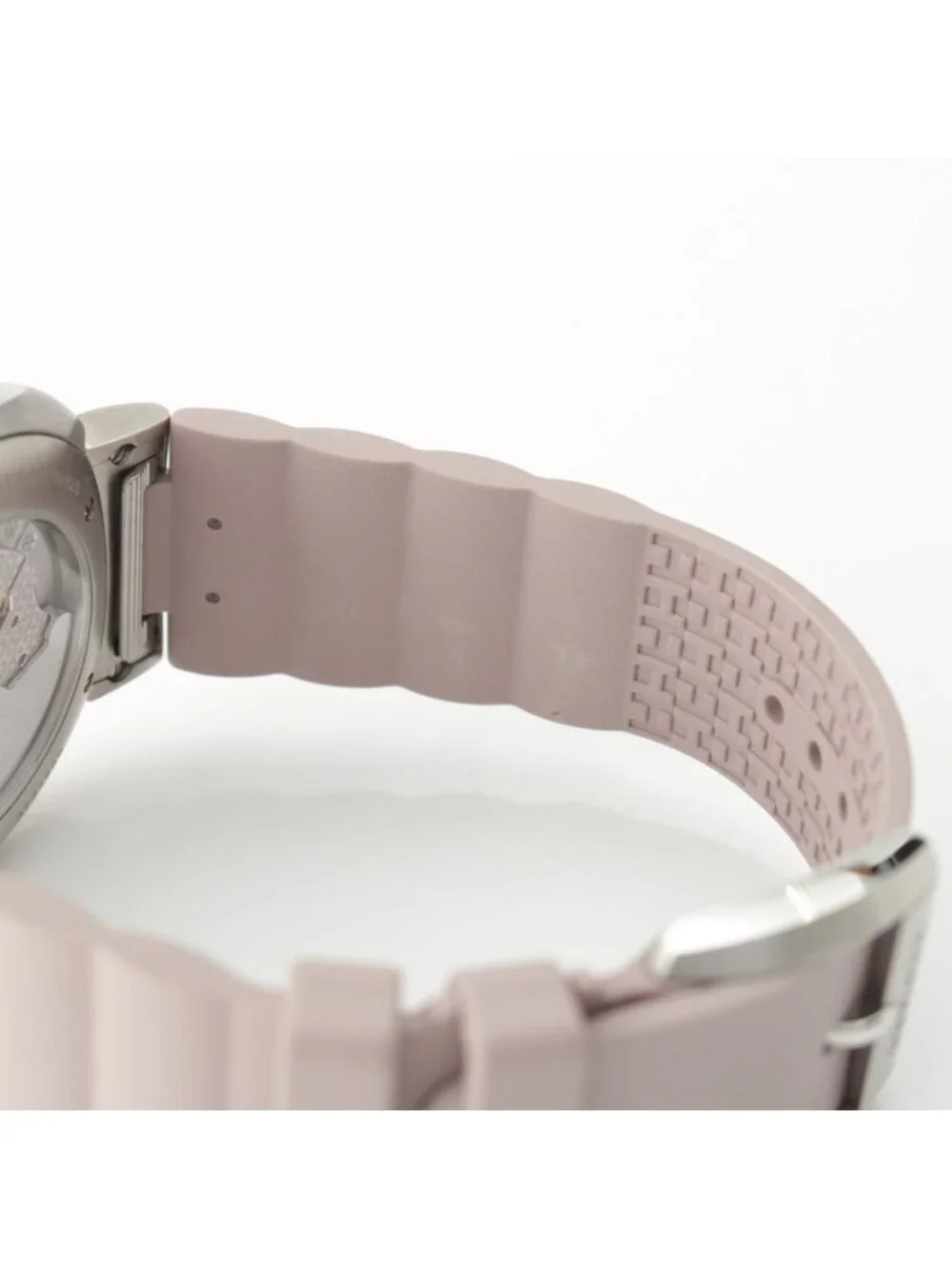 Hermes Cut GM Watch Automatic Winding Silver Dial Pink Gold 36